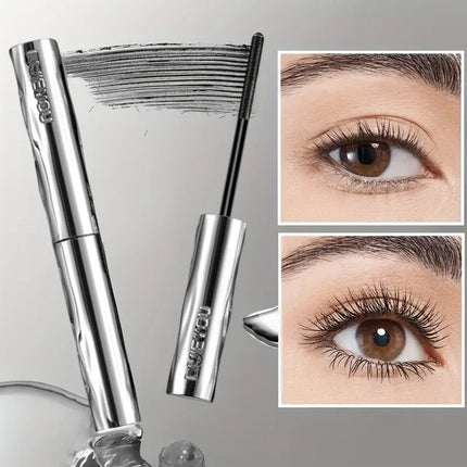 Steel tube mascara waterproof and sweat-proof formula thickens and lengthens the curl, lasting natural full effect, party makeup