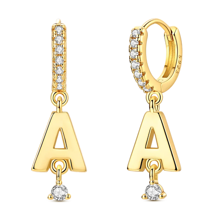 Women original 925 Silver Golden Glowing Firefly Stud Earring Bilayer Round Droplets Heart Gold Hoop Earrings Party Jewelry Gift
