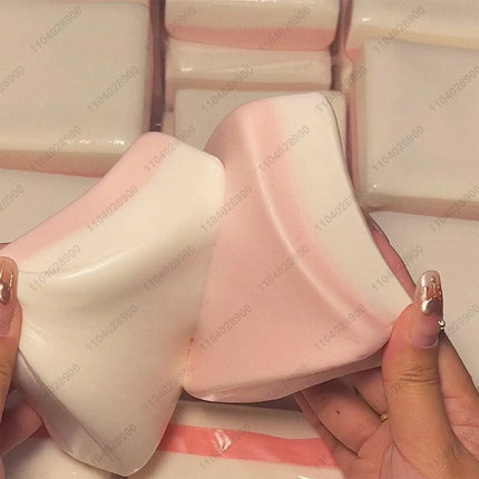 Strawberry double-layer toast Cake Taba Squishy Slow Rebound Wet and Soft Sticky Cake Pinching Decompression Hand Relax Toy Gift
