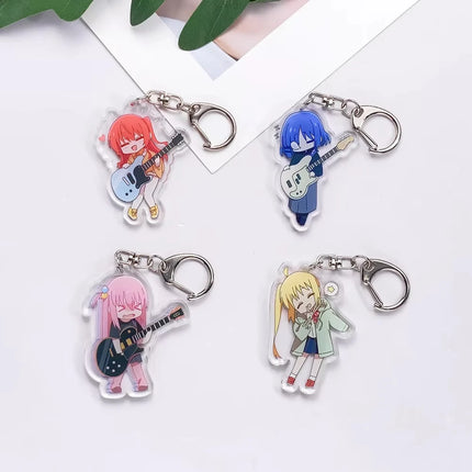 BOCCHI THE ROCK Anime Cosplay Keychain Badge Accessories Gotoh Hitori Yamada Ryo Cosplay Christmas Halloween Pendant Prop Gift
