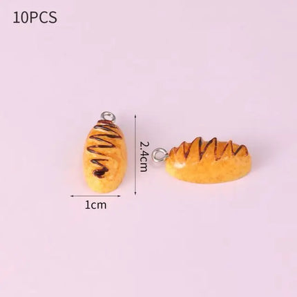 10pcs Resin Imitation Strawberry Shape Charms For DIY Key Chain Necklace Pendants Ornament Jewelry Making Accessories