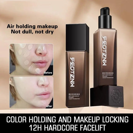 Feotznw Light Foundation - Complete, Long-Lasting, Moisturizing, Anti-Transfer and Oil Control, Suitable for All Skin Types