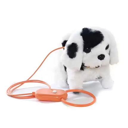 Electric Simulation Puppy Plush Toys Interactive Dog Robot Walking Barking Tail Wagging Toy For Kids Birthday Xmas Gift S3r4