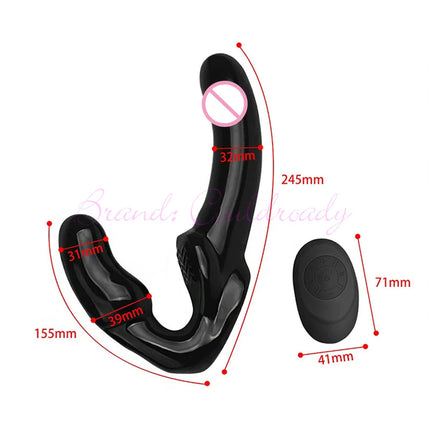 Strap-on Double Heads Dildo Vibrators Sex Toys for Women Couple Exotic Accessories Vagina Prostate Massager Oral for Men