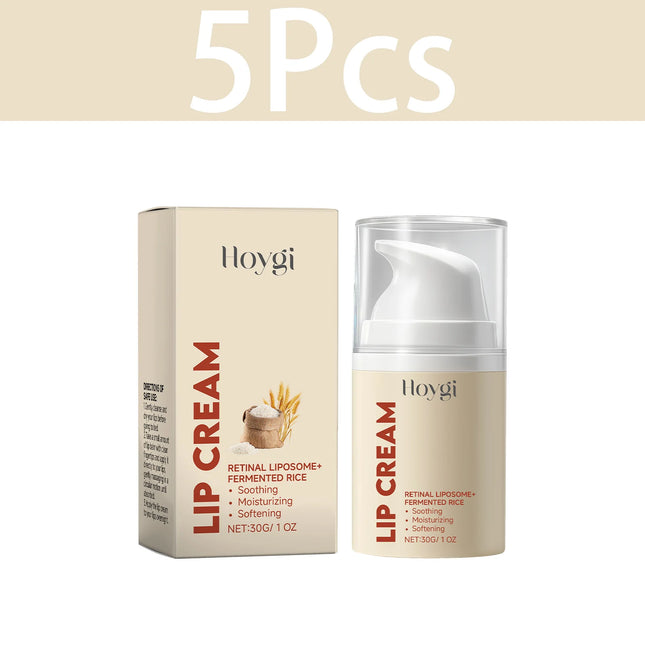 HOYGI Lip Cream Lasting Nourishment Moisturizing Repair Dry Cracked Lip Balm Deep Hydration Soothing Gentle Lips Treatment Serum
