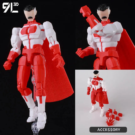 9L3D Printed Invincible Boy Lucky13 Dummy13 Conquer LEX Allen Superheroes Anime Toys Action Figures Mannequin Model Ornaments