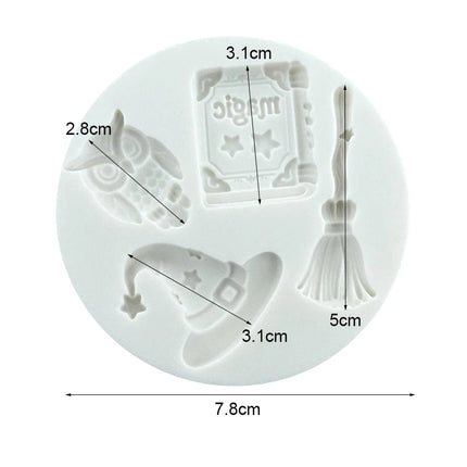 Magic Book Owl Silicone Sugarcraft Mold Cupcake Baking Mould Fondant Cake Decorating Tools