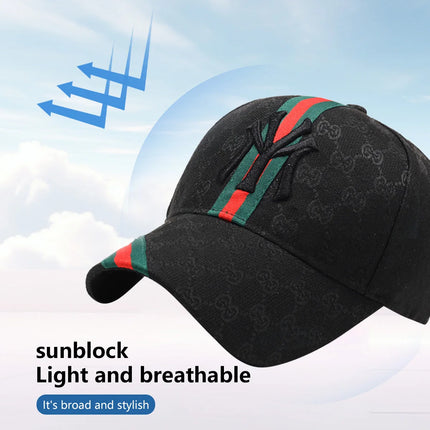 Unisex Letter Embroidery Hip-Hop Hats Outdoor Adjustable Casual Baseball Caps Sunscreen Hat