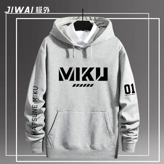 Hatsune Miku New Functional Series Sweater Set Hatsune Miku Peripheral Clothes Male and Female Couples Fleece Hooded Jacket Gift
