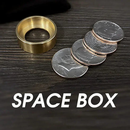 Space Box 2.0 by Oliver Magic Tricks Coin Appear Vanish Magician Close Up Illusion Gimmick Props Mentalism Funny Magica Cylinder