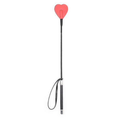 Riding Crop Whip Sex Toy 54CM BDSM Spanking Heart Paddle Slap Slave Flogger Fetish PU Leather Porn Adult Games