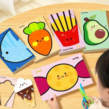 Children's handmade Paper Cuttings children's interesting origami set parent-child interaction puzzle early education toys