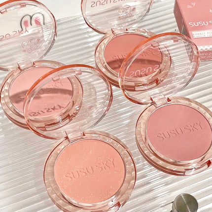 SUSU SKY Rabbit Monochrome Blush Matte Matte Long-lasting Color Not Easy to Fly Whitening Rouge