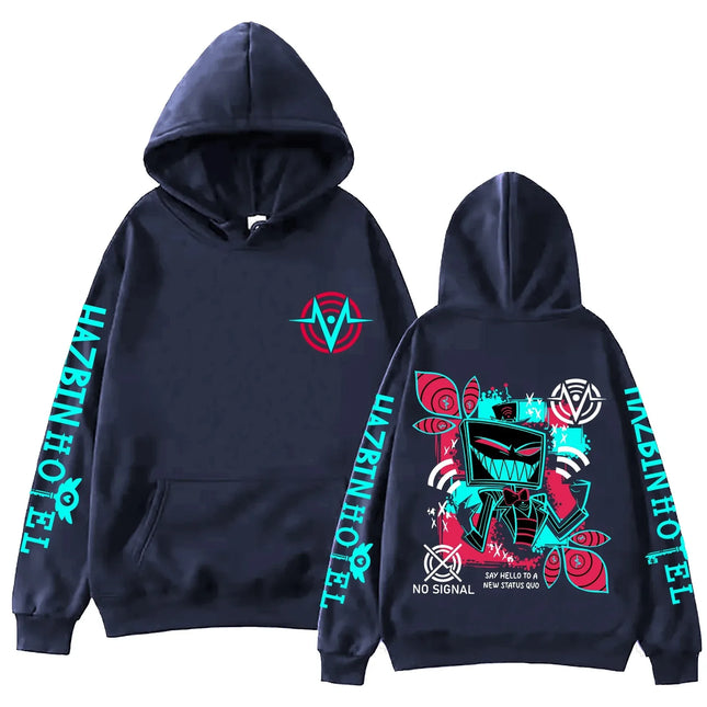 2026 Hazbin Hotel Vox Print Hoodie Man Woman Harajuku Pullover Tops Fashion Sweatshirt