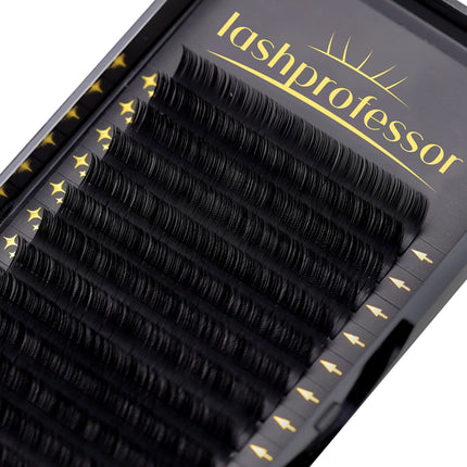 Lashprofessor Individual Eyelash Extension 5-20mm Premium Soft Silk Lashes Matte Black Russian Volume Cashmere Eyelash Extension