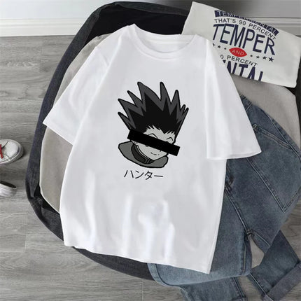 Anime Hunter X Hunter T-shirt Japan Manga Hisoka Killua Zoldyck Kawaii Funny T Shirts Kurapika Devil Eye Short Sleeve Tee Tops