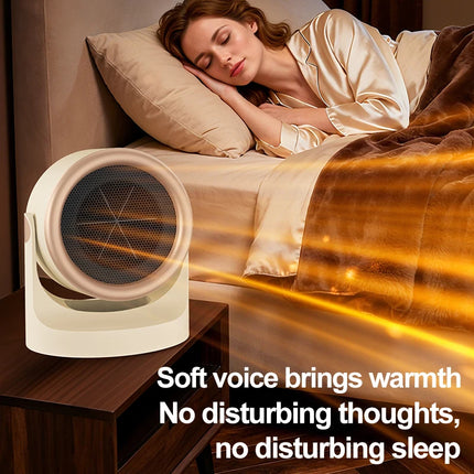 Desktop Heater Dormitory Mini Quick Heating Silent Energy Efficient Household Hot Air Blower Appliances Room Warmer For Office ﻿
