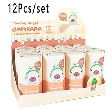 New Blind Box Capybara Series Hippers Harvest Cute Hippie Doll Trendy Car Mobile Phone Ornaments Dumplings Children'S Toy Gift