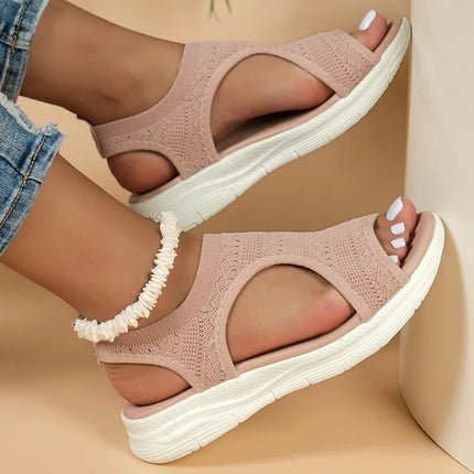 Toe open spot 2025 fish mouth casual fashion sandals low-heeled women