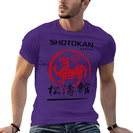 Shotokan Karate Tiger T-Shirt cute clothes anime figures tops street wear mens t shirts top quality