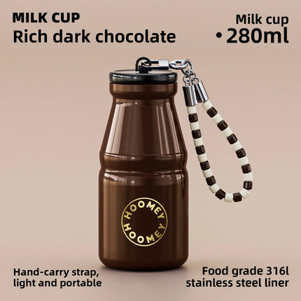 280/360ml Insulated Cup High Appearance Portable Pocket Coffee Mug For Women On-the-Go Water Bottle