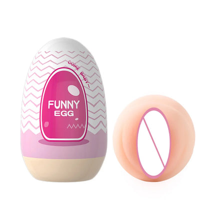Masturbator Cup Real Egg Portable Stimulating Penis Massager Trainer Pocket Pussy Blowjob Adult Sex Toy Vaginal Anal for Male 18