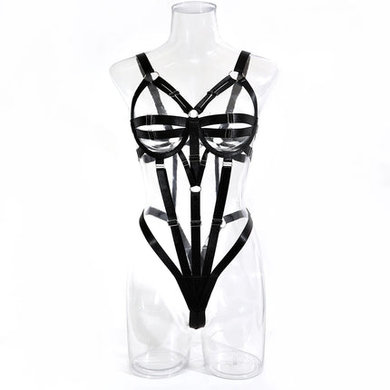Women Sexy Pu Leather Full Body Harness Belt Waist Corset Belt Bondage Bdsm Bodysuit Gothic Fetish Exotic Clothing