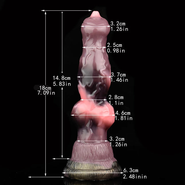 FAAK Silicone Long Penis Fantasy Knot Horse Dildo With Suction Cup Sex Toys For Women Anal Plug Female Masturbator Adult Games