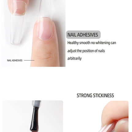 JTING 1pc 15ml Professional Wholesale Press on Nail Gel Glue Adhesive Nail Gel Polish Glue Tips Nails Soft Gel