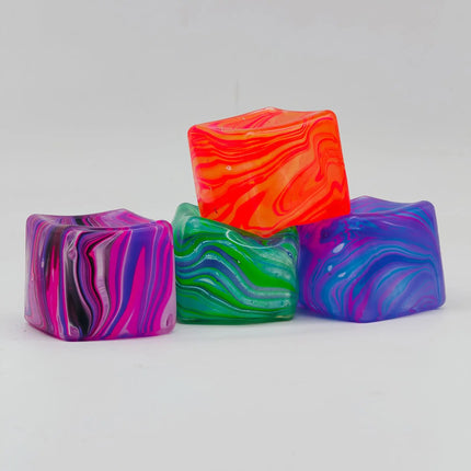 /5.5cm Soft and Glutinous Sensory Stress-relief Toy Cube Filled with Gel Stretchable Ball Soft Ice Cube Ball Slow Rebound