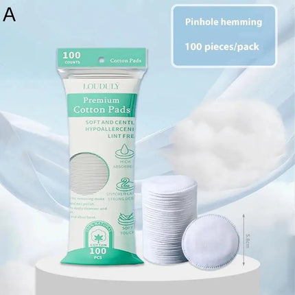 100pcs Cotton Pads Disposable Clean Cottons Face Nail Polish Remover Round Soft Face Cleansing Remover Pads Makeup Tools