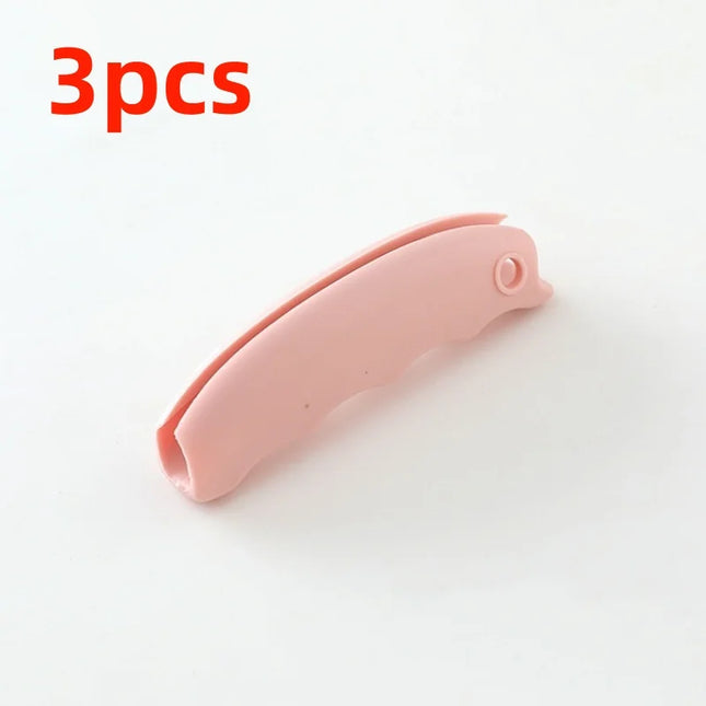 Shopping bag holder with padded handles, silicone handles for holding while shopping, non-slip hand protection, kitchen gadgets