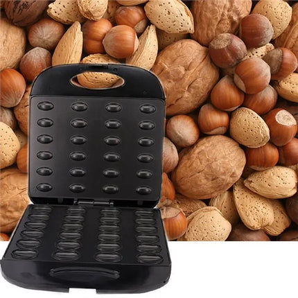 【BRAND NEW】Mini Nut Waffle Bread Machine Walnut Cookie Maker 24 Holes Mold Maker Electric Cake Maker Breakfast Pan