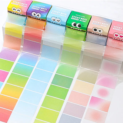 Mr. Paper 105/108Sheets/roll Pull-out Sticky Notes Student Stationery Sticky Notes Transparent Color Sticky Notes DIY Handbook