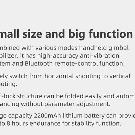 AXNEN HQ3 3-Axis Gimbal Stabilizer for Smartphone Handheld Phone Video Record, Android iPhone Tiktok Vlog Cellphone Stabilizer