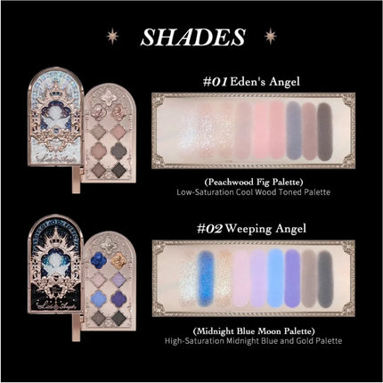 Flower Knows Little Angel Collection Nine-Color Eyeshadow 10.5g Delicate Matte Chameleon Eye Makeup Cosmetics