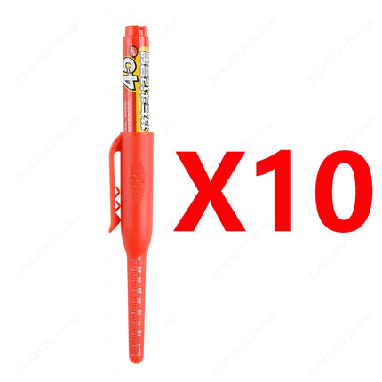 100-1Pcs 45mm Long Nib Head Carpenter Marker Pens White/Black/Blue/Red Hole Marker Pen for Measuring Woodworking Hand Tools