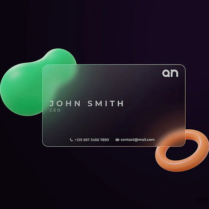 20-500PCS Custom Transparent PVC Business Card Colorful Printing Personalized LOGO Text Thank You Card Free DESIGN 0.38mm