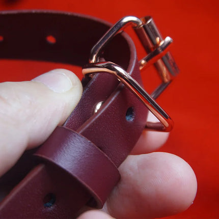BDSM Metal Ring Imprisoned Tongue Gag,Slave Deep Throat Gags,Submissive Bondage Restraints,Sex Toys for Couples,Adult Games