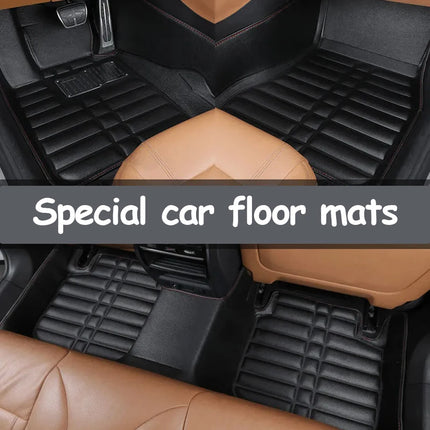 Car Floor Mat for Nissan Qashqai J11 Rogue Sport 2014~2021 Custom Foot Parts Leather Panel Liner Covers Rug Interior Accessories