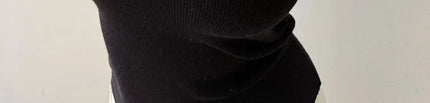 Korean Sle Knitted Vest Women's Base Layer Tank Top Svel f High Collar Spring Autumn Winter Inner And Outer Wear