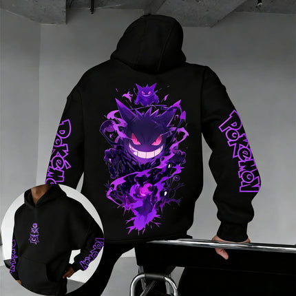 2026 Pokémon Game Gengar Collaboration Hoodie Spring/summer New Harajuku Men's and Women's Loose Casual Parent-child Sweater