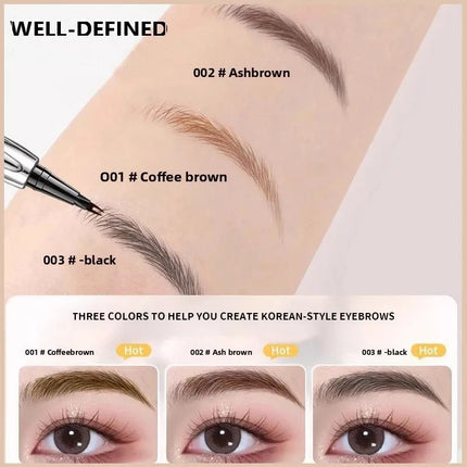 [Limited-Time Promotion] Two-pronged eyebrow pencil, waterproof and long-lasting, prevents smudging, natural makeup effect