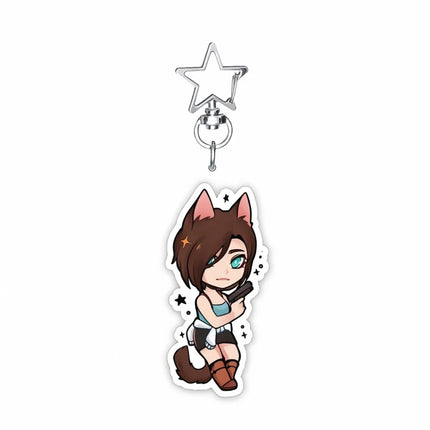 Resident Evil 6cm Acrylic Stand Keychain Leon Jill Chris Ada Game Figure Bag Pendant Decor Collection Gift For Fans
