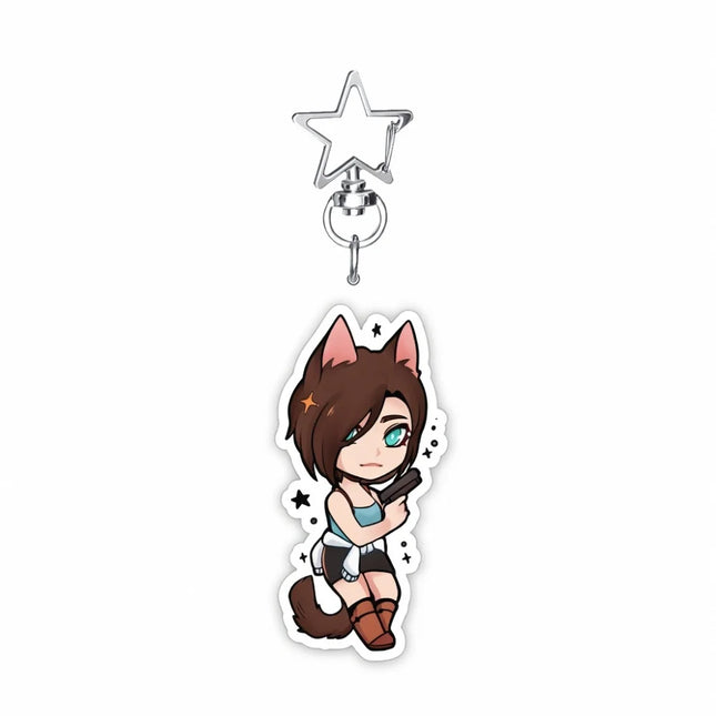 Resident Evil 6cm Acrylic Stand Keychain Leon Jill Chris Ada Game Figure Bag Pendant Decor Collection Gift For Fans