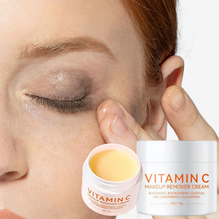 Gentle Vitamin C Facial Cleansing Balm Cream - Deep Cleansing & Makeup Remover, Brightening Face Wash For All Skin Types