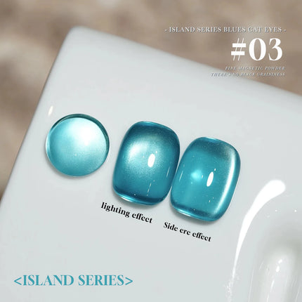 10ML 1-10PCS Hot Selling Blue Nails Glass Bead Whitening Deep Blue Magnet Cat Eye Nail Polish Gel French Tip Nails Nail Supplies