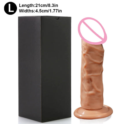 StrapOn Dildo For Women Anal Plug Penis with Suction Cup G-Spot Realistic Silicone Dildo Wearable Dick Adult Sex Toys Gode