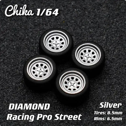 1/64 Chika Nabes Wheels or Brake Caliper 8.9mm 9.7mm 10.5mm Model Car Tires Rim Work S1 VSXX for 1:64 HW Tomy Mini GT Alloy Cars