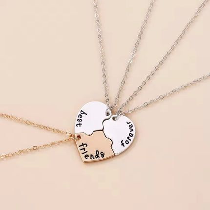 2/3pcs Friendship Necklaces for Women Girls Kawaii Best Friends Mom Daughter Pendant Chain BFF Jewelry Accessories Gifts 2025